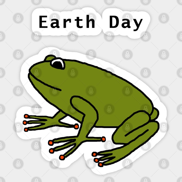 Earth Day Frog Sticker by ellenhenryart